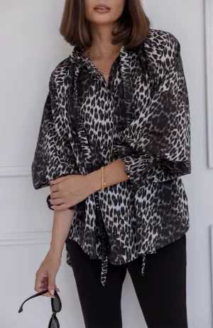 Danill Blouse - Leopard Print