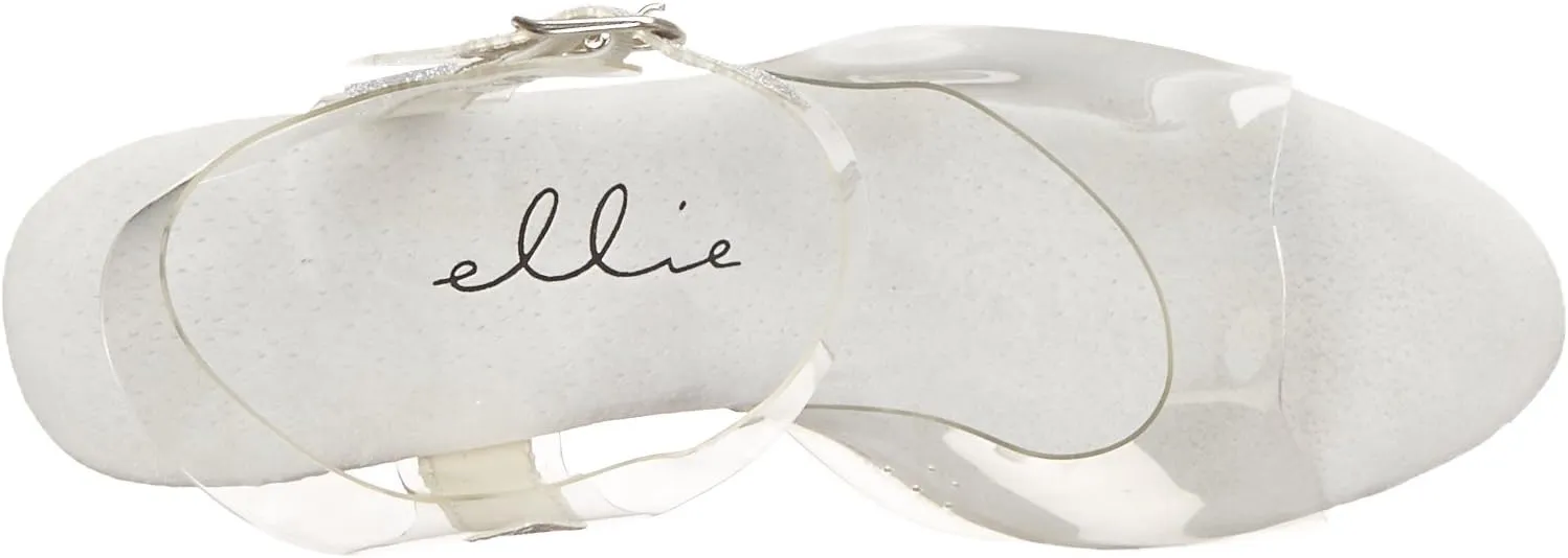 Ellie Shoes Women's 709-Glitter Platform Sandal