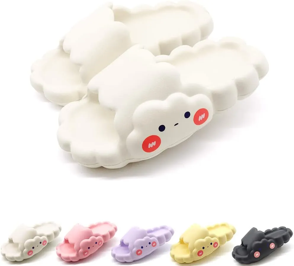EVA Cloud Sandals and Slippers for Women and Men Indoor & Outdoor Thick Platform Summer Beach Non-Slip Quick Drying Shower Slides Bathroom Massage Friendly Casual Slippers