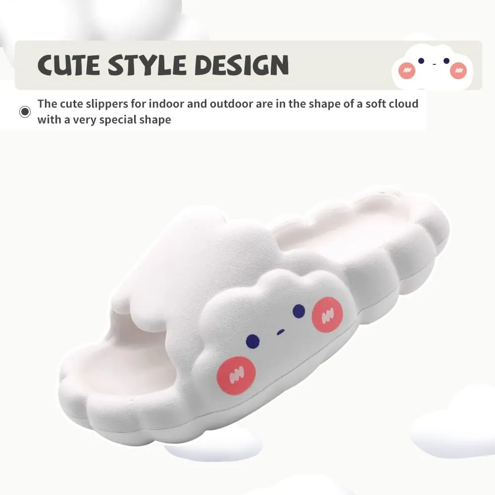 EVA Cloud Sandals and Slippers for Women and Men Indoor & Outdoor Thick Platform Summer Beach Non-Slip Quick Drying Shower Slides Bathroom Massage Friendly Casual Slippers