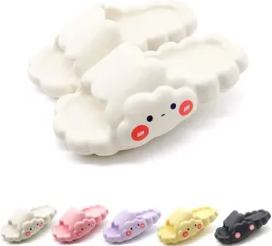 EVA Cloud Sandals and Slippers for Women and Men Indoor & Outdoor Thick Platform Summer Beach Non-Slip Quick Drying Shower Slides Bathroom Massage Friendly Casual Slippers