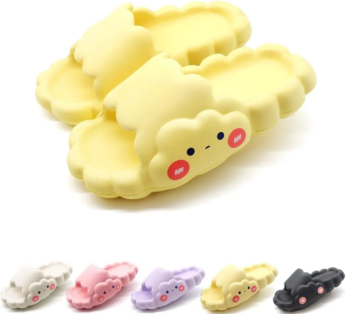 EVA Cloud Sandals and Slippers for Women and Men Indoor & Outdoor Thick Platform Summer Beach Non-Slip Quick Drying Shower Slides Bathroom Massage Friendly Casual Slippers