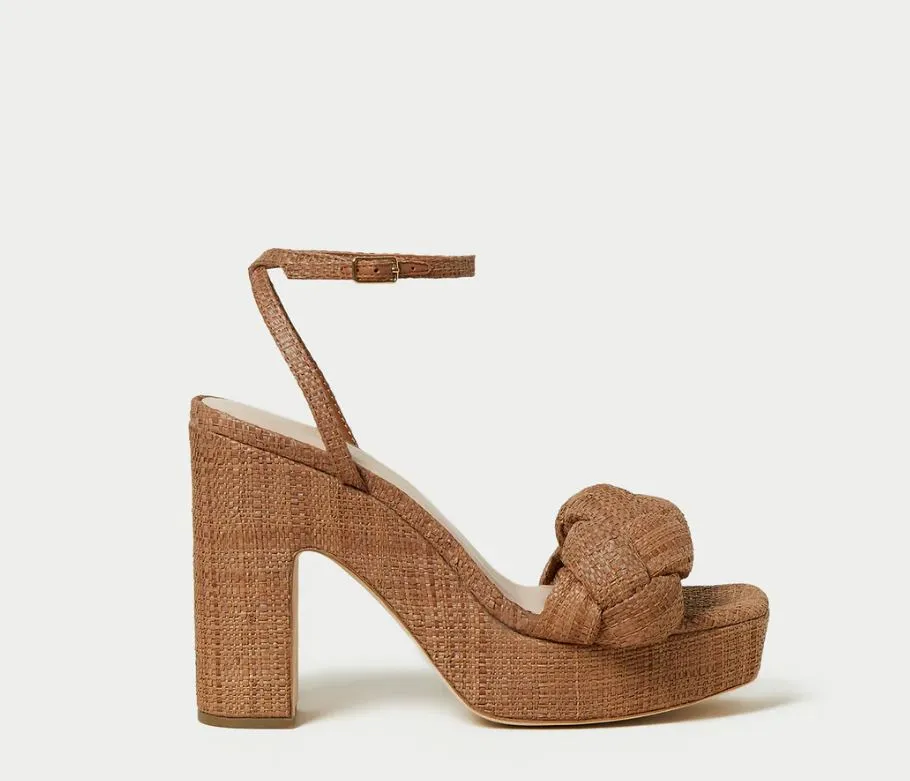 Fae Platform Heel, Brown