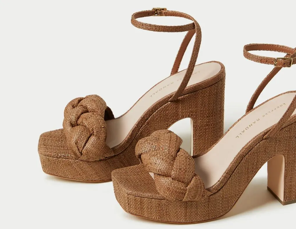 Fae Platform Heel, Brown
