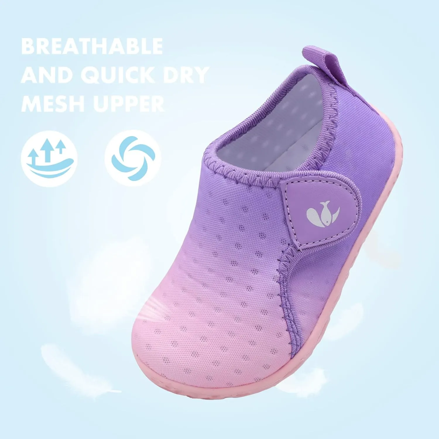 FEETCITY Boys Girls Water Shoes Kids Aqua Socks Quick Dry Barefoot for Beach Swimming Pool