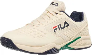 Fila Axilus 2 Energized Mens Tennis Shoe Ecru/Navy/Ultramarine Green (US Footwear Size System, Adult, Men, Numeric, Medium, 11.5)
