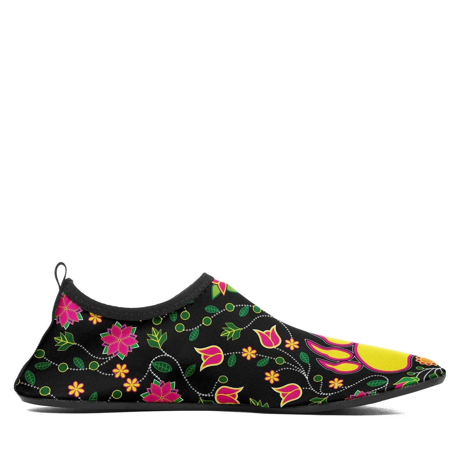 Floral Bearpaw Pink and Yellow Kid's Sockamoccs