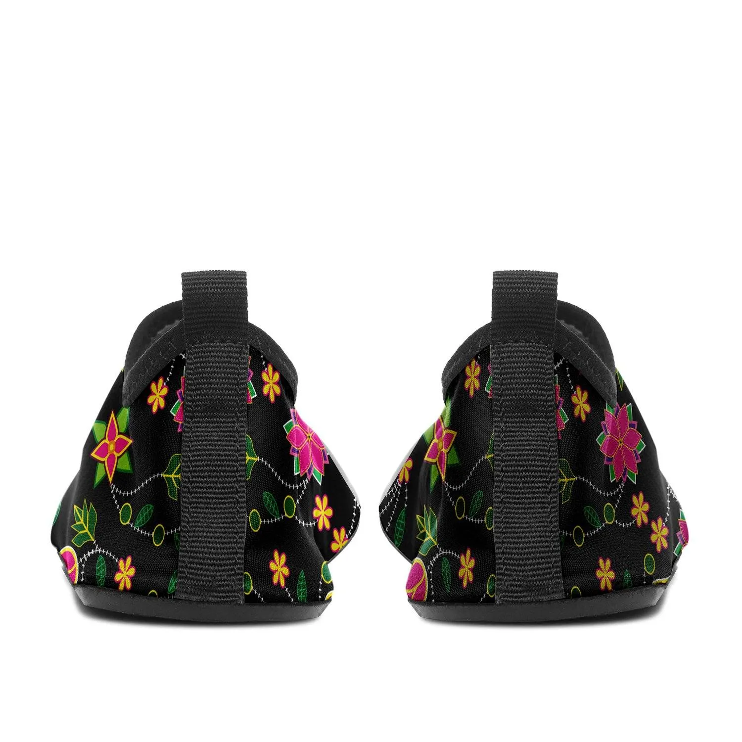 Floral Bearpaw Pink and Yellow Kid's Sockamoccs
