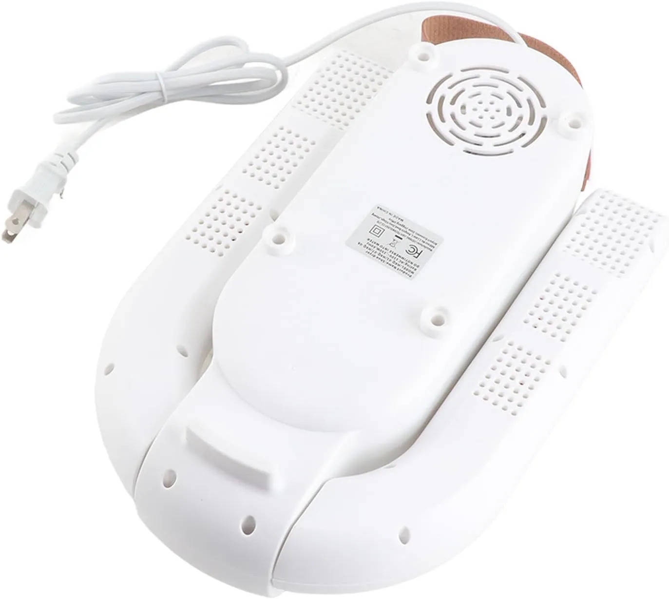 Foot Dryer, ABS Deodorizing Constant Temperature Smart Timer Shoe Warmer White Quiet for Home (US Plug 110V)