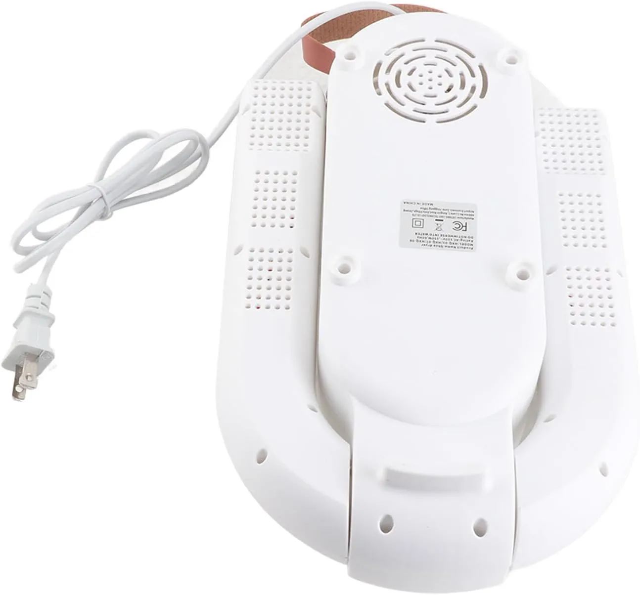 Foot Dryer, ABS Deodorizing Constant Temperature Smart Timer Shoe Warmer White Quiet for Home (US Plug 110V)