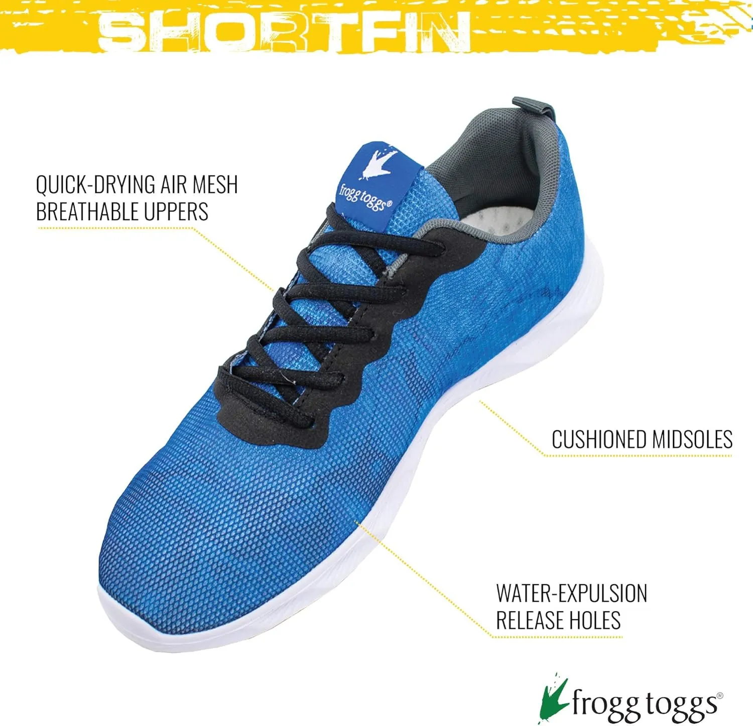 FROGG TOGGS Men's Shortfin 2.0 Premium Water Draining Quick-Drying Sport Shoe