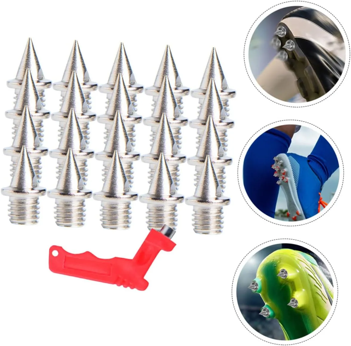 GALPADA Sports Shoes Spikes Shoe Spikes Athletics Spikes for Running Shoes Cross Country Spikes Shoes Sprint