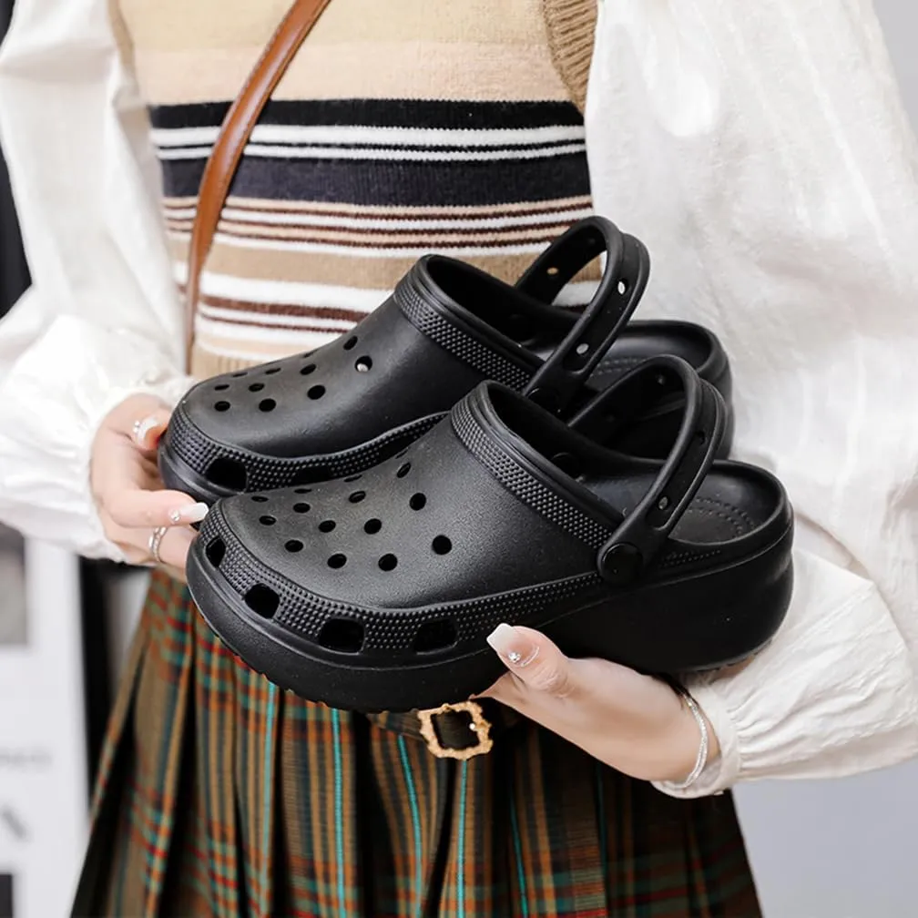 Garden Clogs for Women's Platform Clogs Breathable Quick Drying Water Shoes Cloud Slides Casual Pillows Sandals Clog Shoes Slip On Comfortable Slippers
