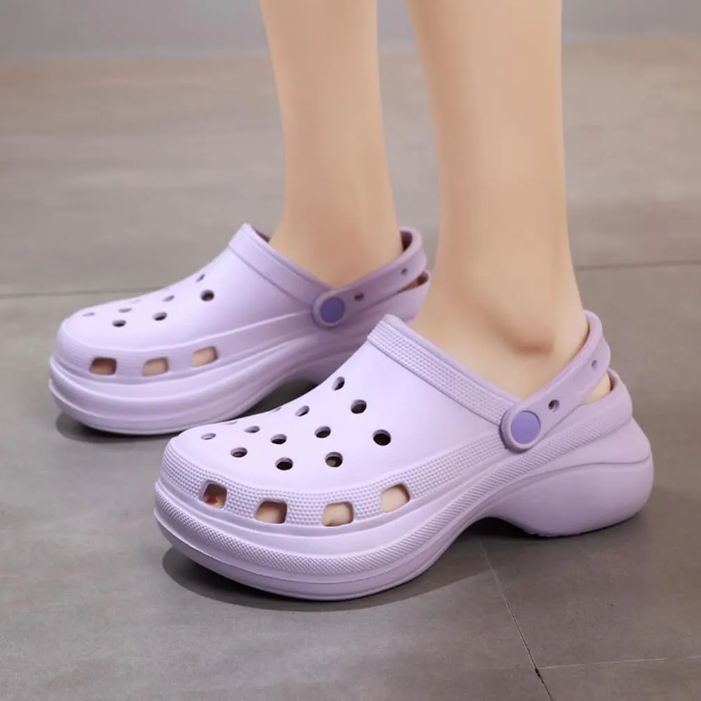 Garden Clogs for Women's Platform Clogs Breathable Quick Drying Water Shoes Cloud Slides Casual Pillows Sandals Clog Shoes Slip On Comfortable Slippers