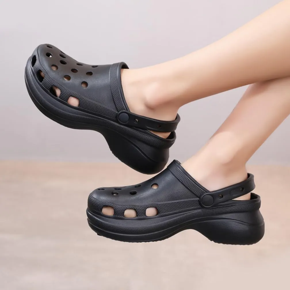 Garden Clogs for Women's Platform Clogs Breathable Quick Drying Water Shoes Cloud Slides Casual Pillows Sandals Clog Shoes Slip On Comfortable Slippers