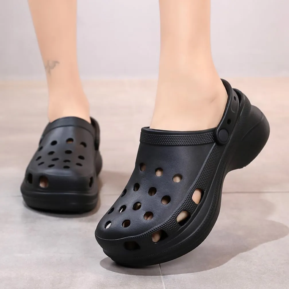Garden Clogs for Women's Platform Clogs Breathable Quick Drying Water Shoes Cloud Slides Casual Pillows Sandals Clog Shoes Slip On Comfortable Slippers