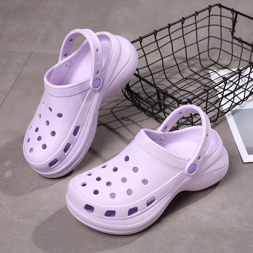 Garden Clogs for Women's Platform Clogs Breathable Quick Drying Water Shoes Cloud Slides Casual Pillows Sandals Clog Shoes Slip On Comfortable Slippers