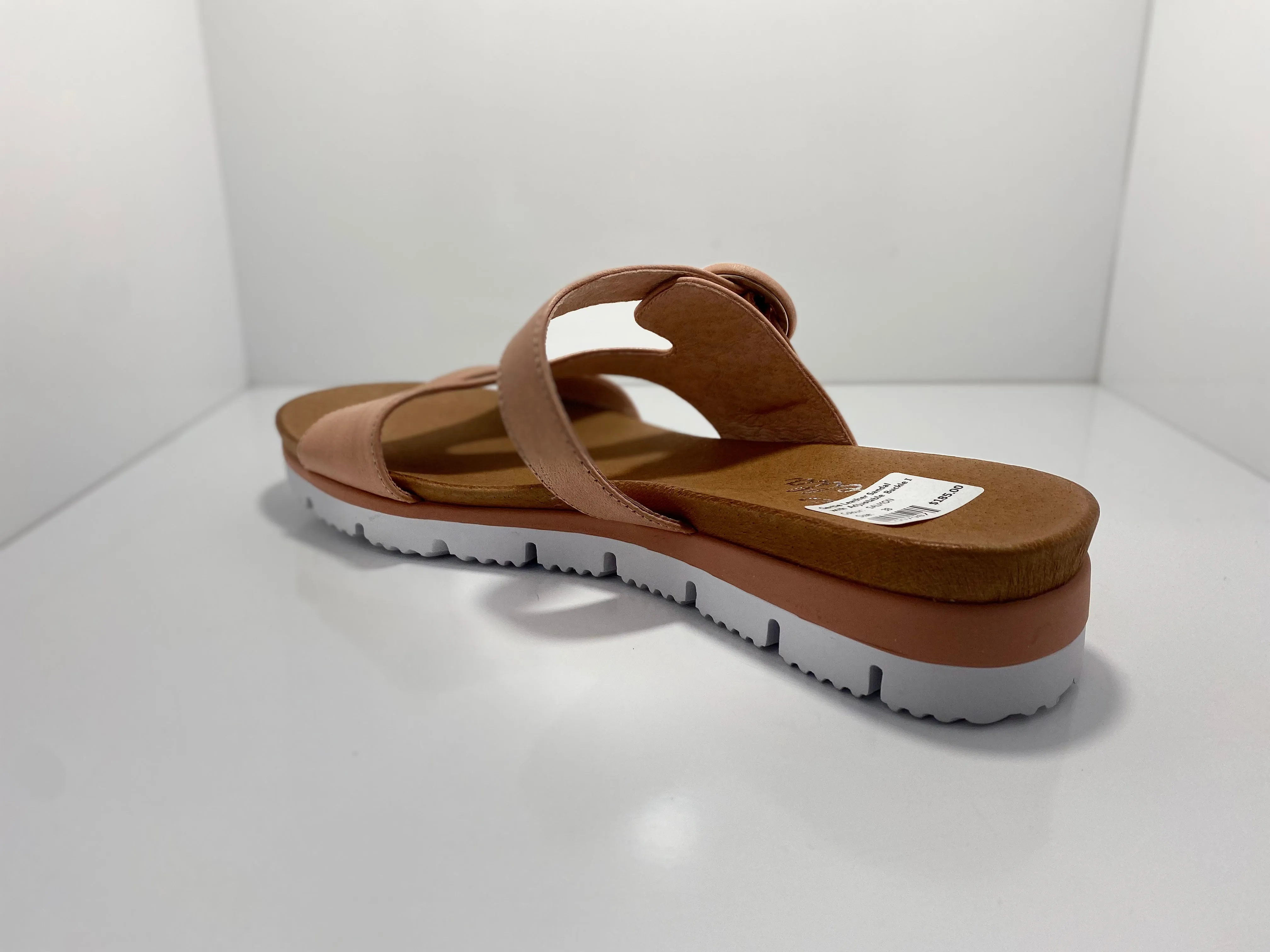 Gertie Leather Sandal with Adjustable Buckle Isabella