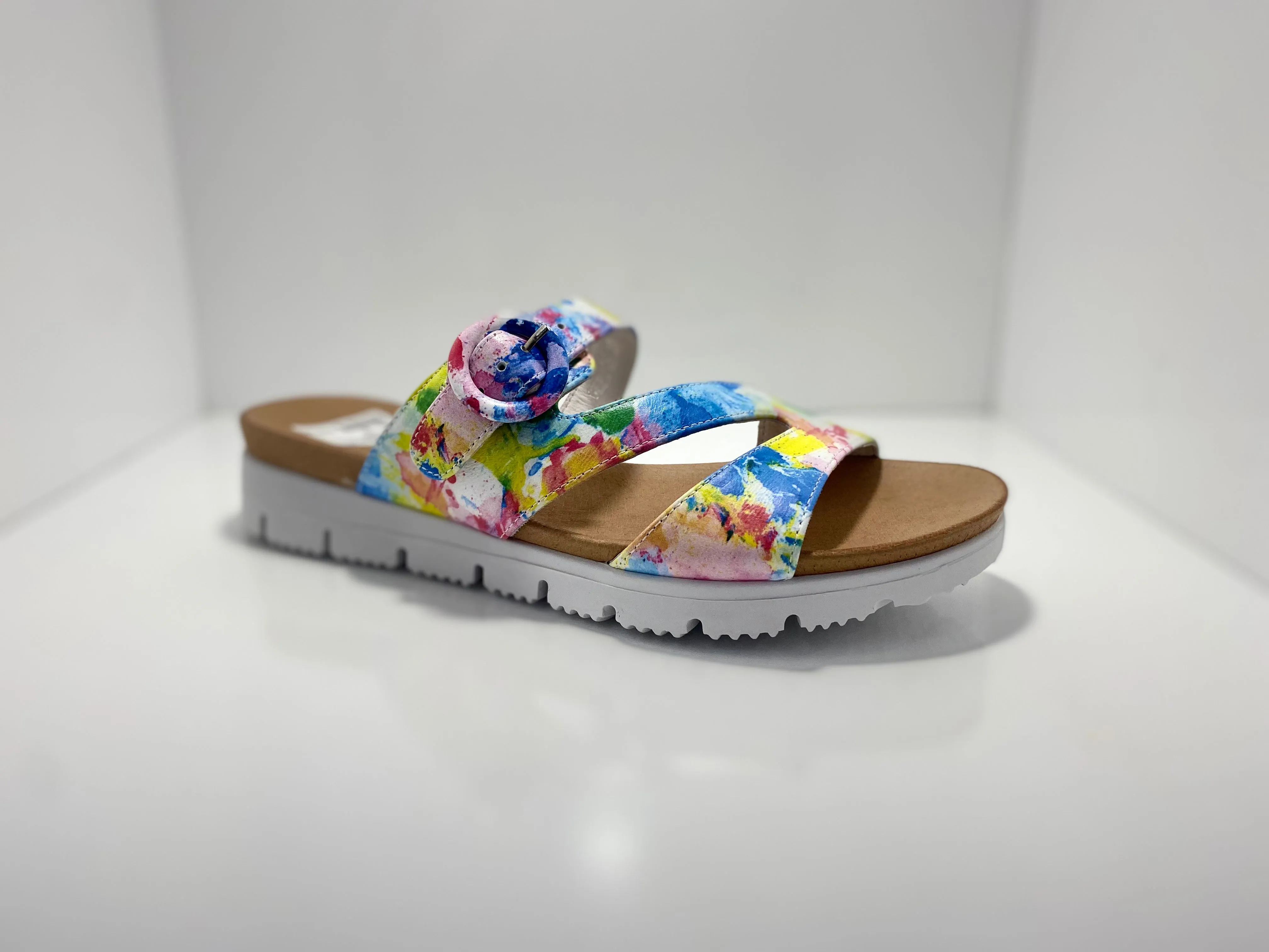 Gertie Leather Sandal with Adjustable Buckle Isabella