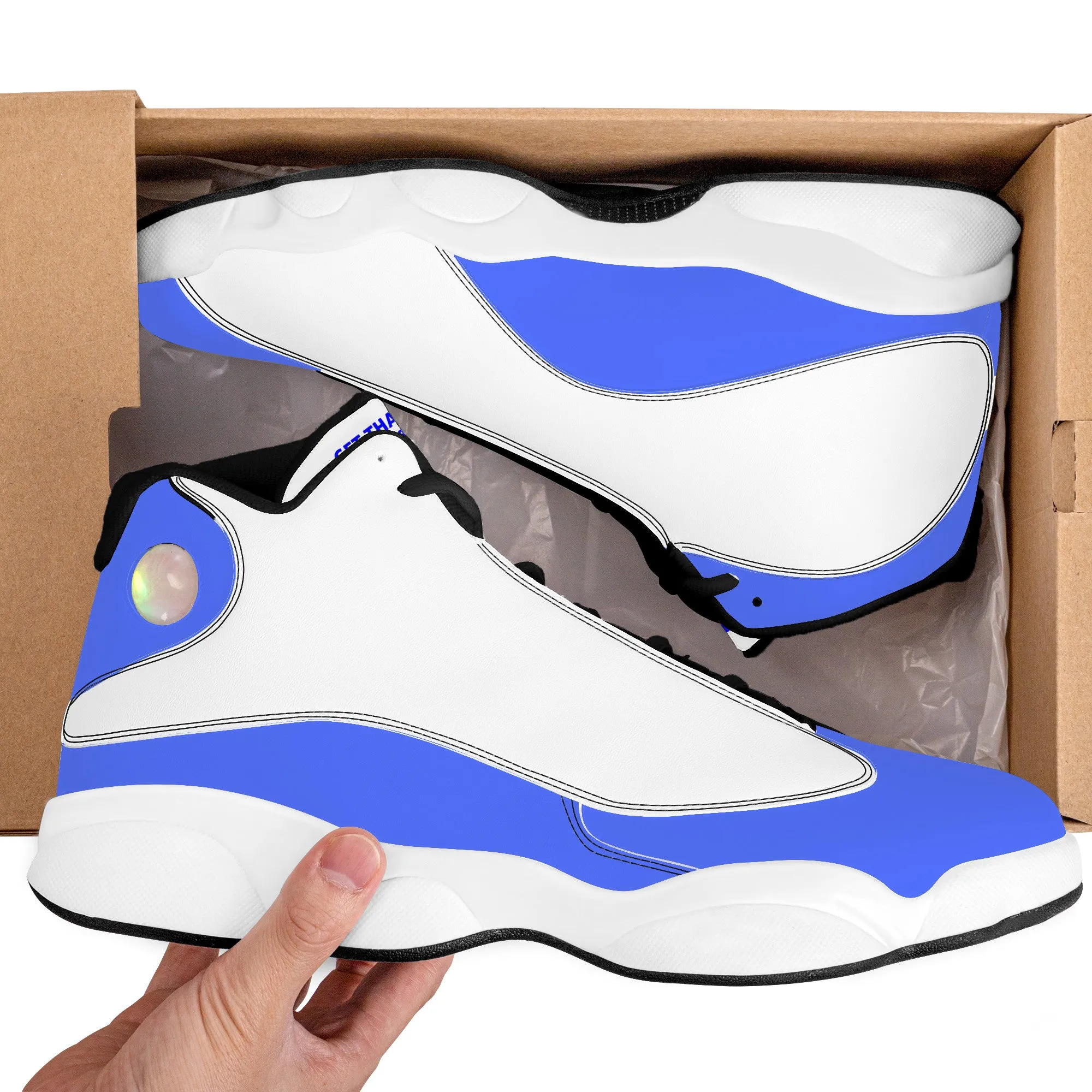 Get That Bag, Basketball Shoes - Blue & White