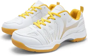 GEXECEUSS Men's Comfortable Badminton Shoes for Sport: Womens Breathable Tennis Shoes for Training - Adults Pickleball Sneakers