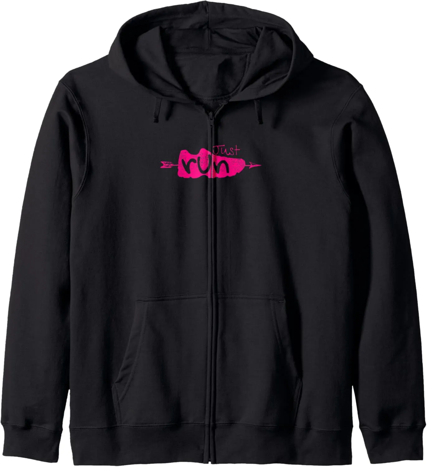 Girls CC Cross Country Shoe Runner Just Run XC Running Gift Zip Hoodie