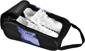 Golf Shoe Bag, Travel Shoe Bags Organizer with Zipper, Portable Breathable Nylon Sports Shoe Bags, for Men and Women (Black and Blue)