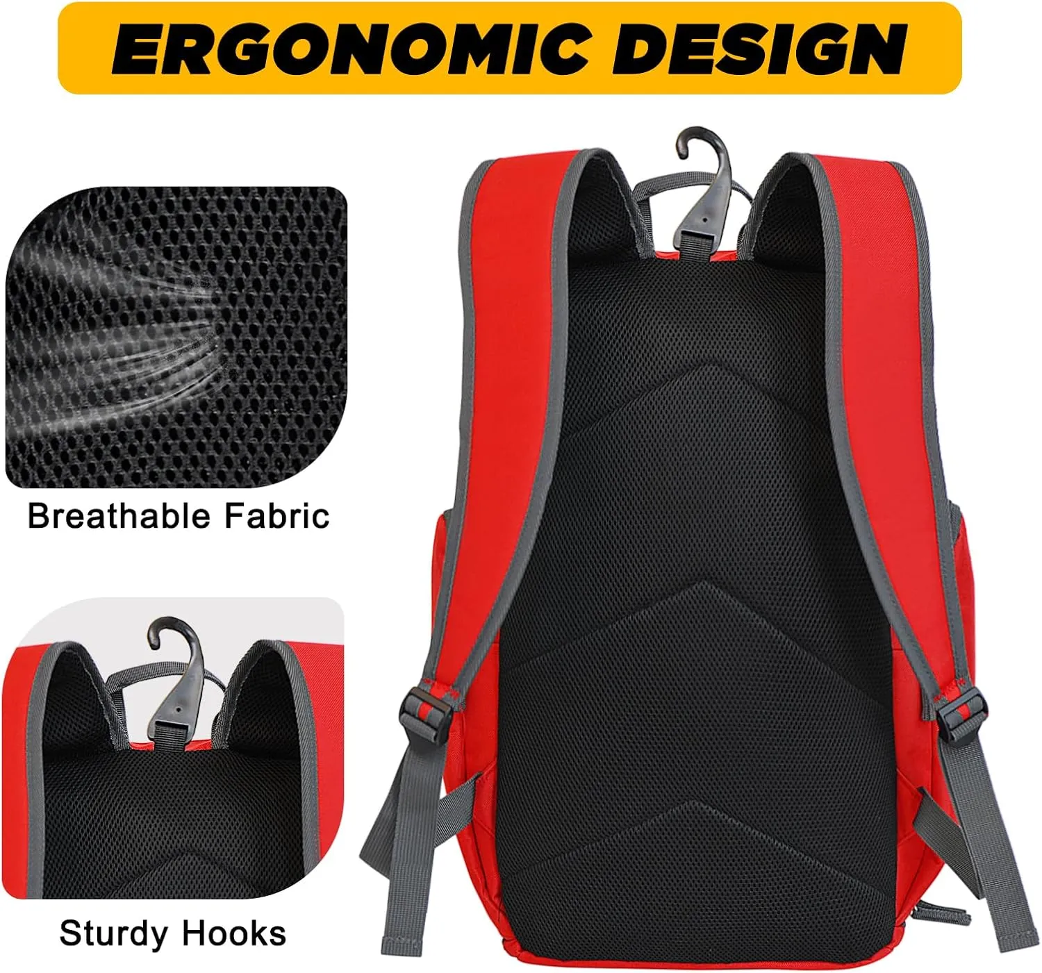 Goloni Basketball Backpack,Large Sports Bag with Ball Compartment & Shoe Compartment for Basketball, Soccer, Volleyball,Gym