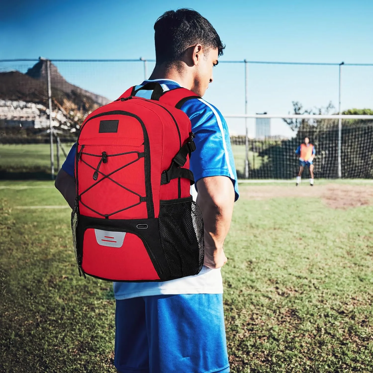 Goloni Soccer Backpack,Basketball Backpack with Ball Compartment & Shoe Compartment,Backpack for Basketball,Soccer