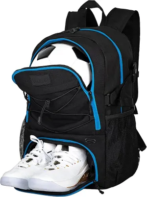 Goloni Soccer Backpack,Basketball Backpack with Ball Compartment & Shoe Compartment,Backpack for Basketball,Soccer