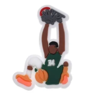 Hanging basketball net goal shoe charm BC