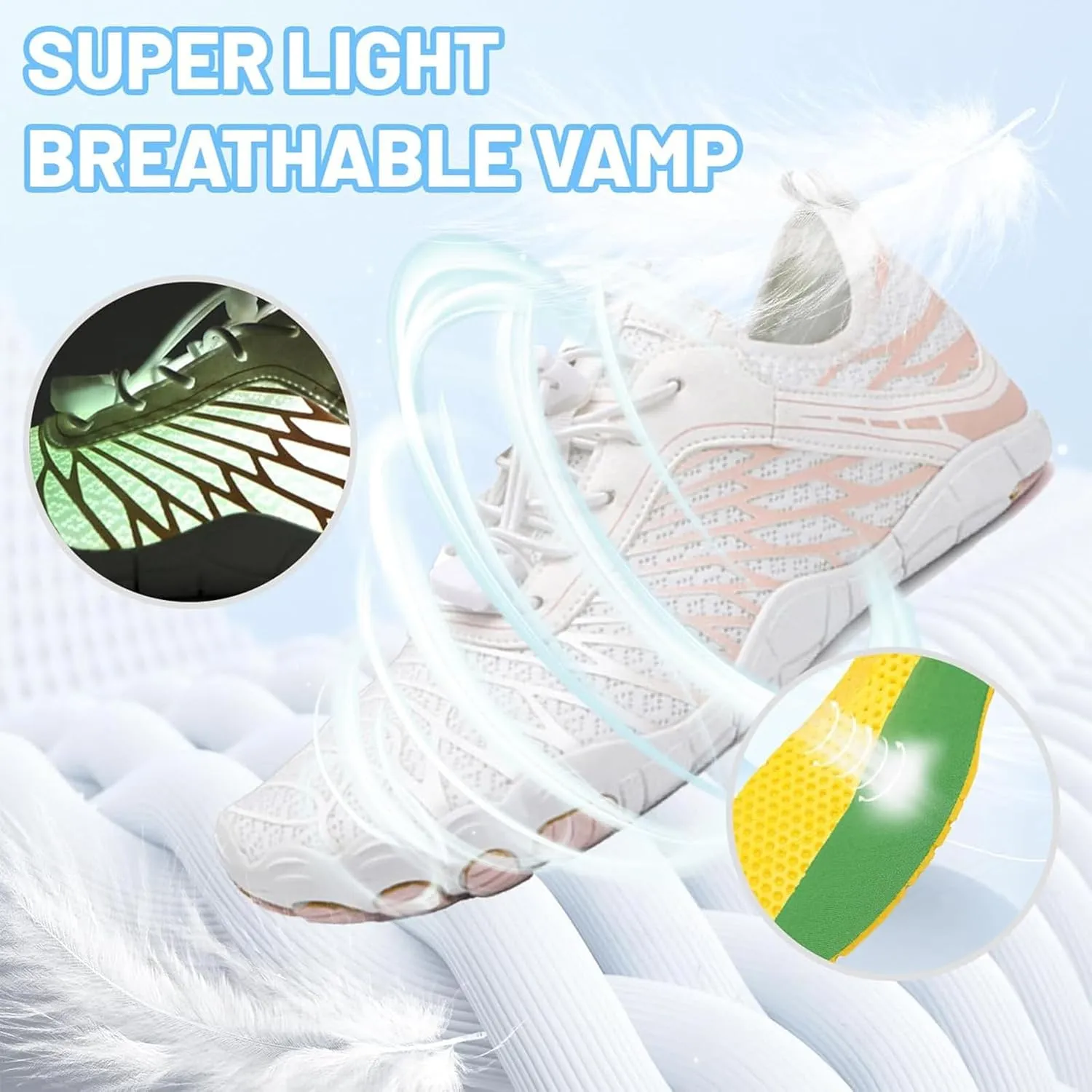 Hiek Footwear Barefoot Shoes Womens Mens, Barefoot Shoes, Quick Dry Healthy Non-Slip Baresteps Athletic