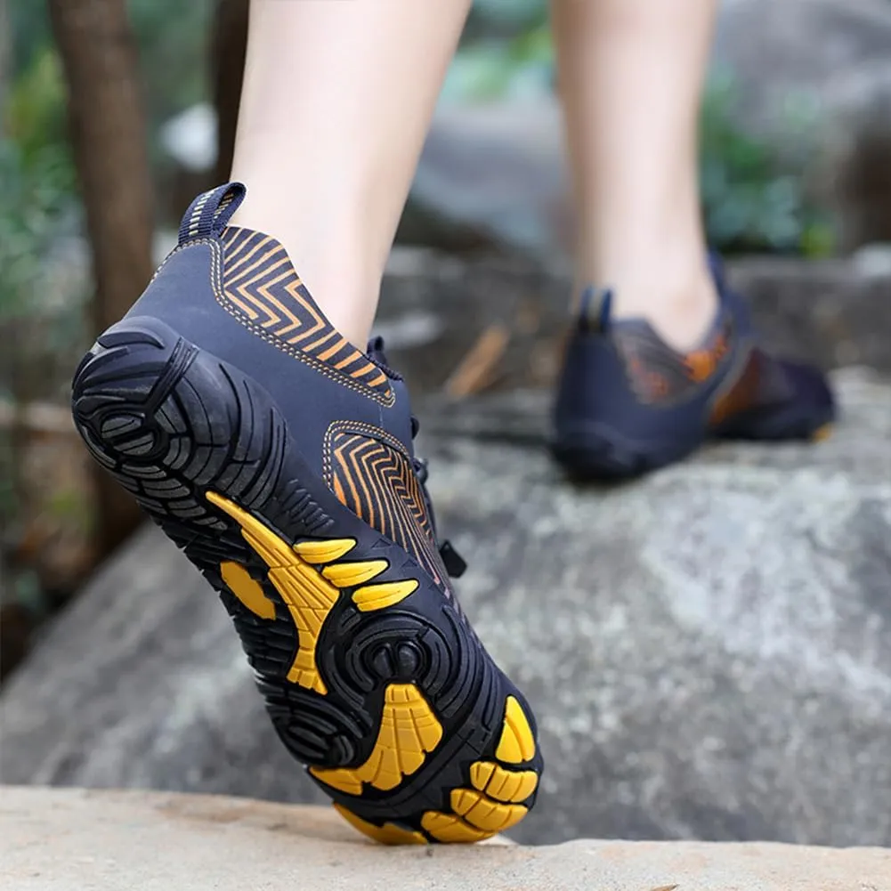 Hike Barefoot Shoes for Winter Autumn Footwear, Minimalist Barefoot Shoes for Men Women Wide Toe Zero Drop Athletic Hiking and Trail Running Shoe