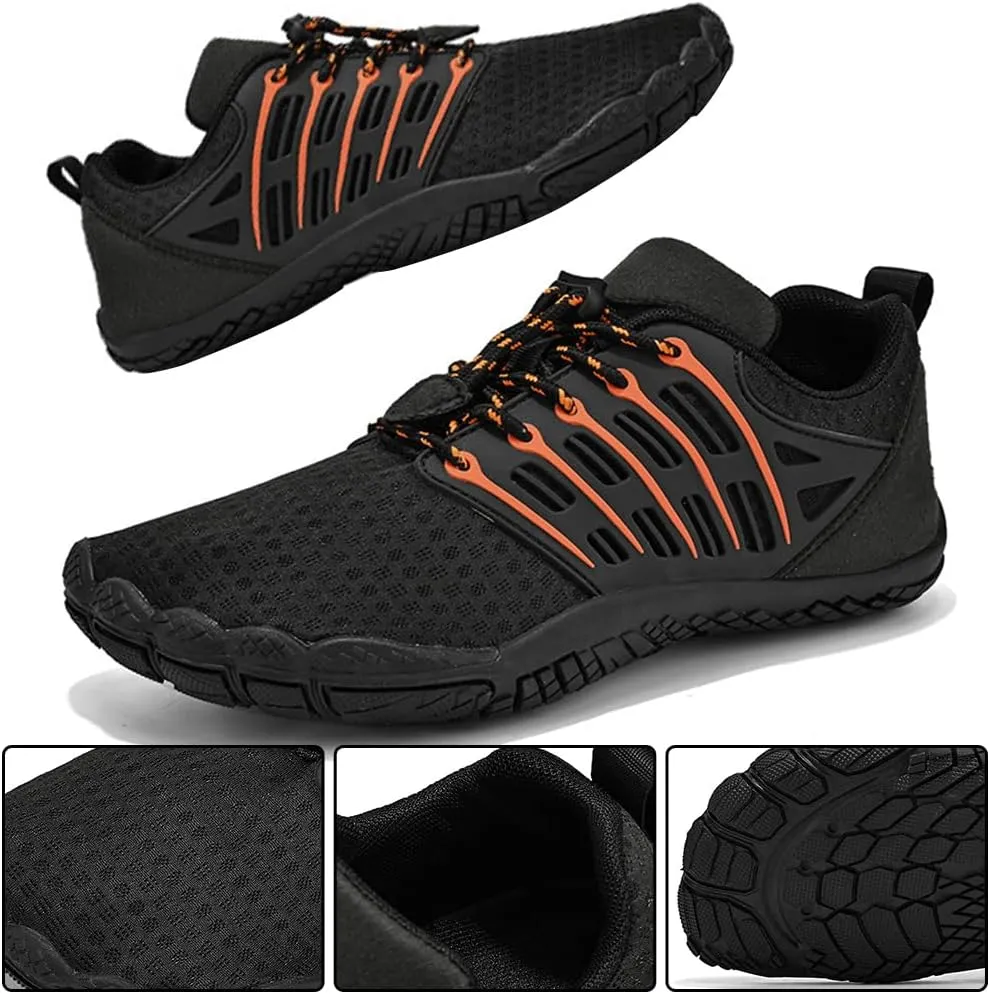 Hike Barefoot Shoes for Winter Autumn Footwear, Minimalist Barefoot Shoes for Men Women Wide Toe Zero Drop Athletic Hiking and Trail Running Shoe
