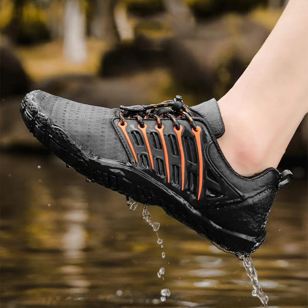 Hike Barefoot Shoes for Winter Autumn Footwear, Minimalist Barefoot Shoes for Men Women Wide Toe Zero Drop Athletic Hiking and Trail Running Shoe