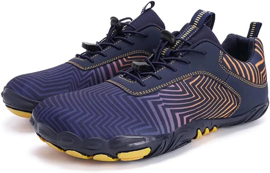 Hike Barefoot Shoes for Winter Autumn Footwear, Minimalist Barefoot Shoes for Men Women Wide Toe Zero Drop Athletic Hiking and Trail Running Shoe