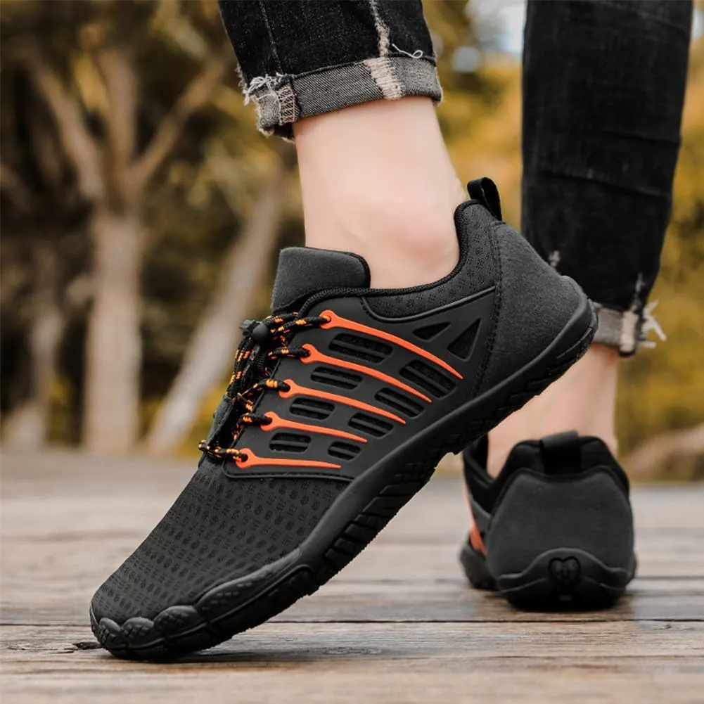 Hike Barefoot Shoes for Winter Autumn Footwear, Minimalist Barefoot Shoes for Men Women Wide Toe Zero Drop Athletic Hiking and Trail Running Shoe