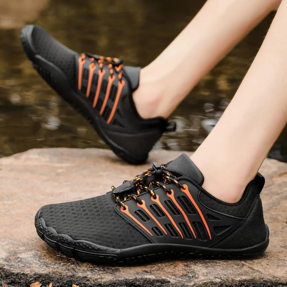 Hike Barefoot Shoes for Winter Autumn Footwear, Minimalist Barefoot Shoes for Men Women Wide Toe Zero Drop Athletic Hiking and Trail Running Shoe