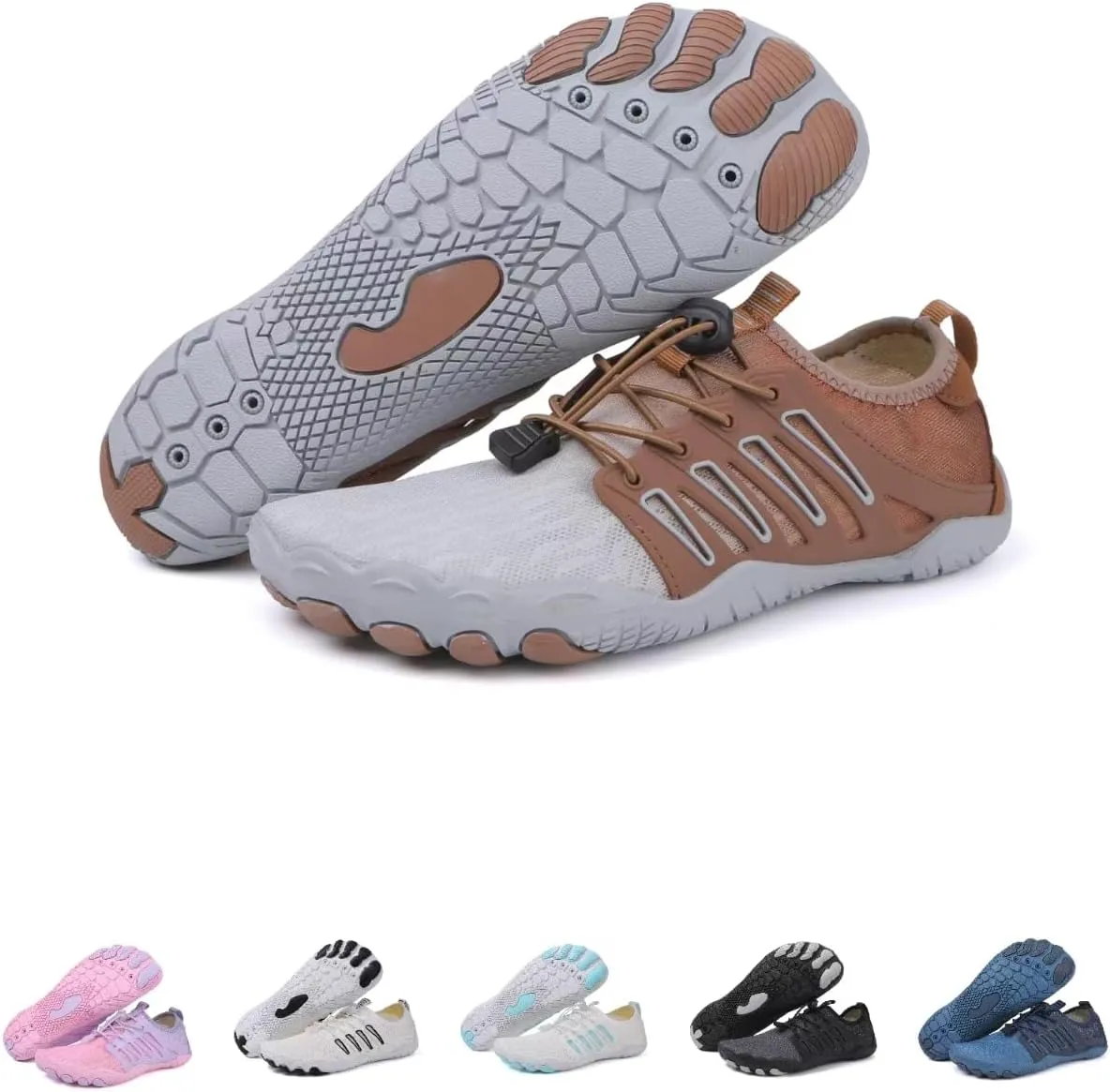 Hike Barefoot Shoes Women,2025 New Hiking Barefoot Shoes for Women Men , Breathable & Non-Slip Athletic Footwear, comfortable breathable zero-drop trail running shoes, Water Shoes Women Men ，quick-drying non-slip wide-toe box water shoes