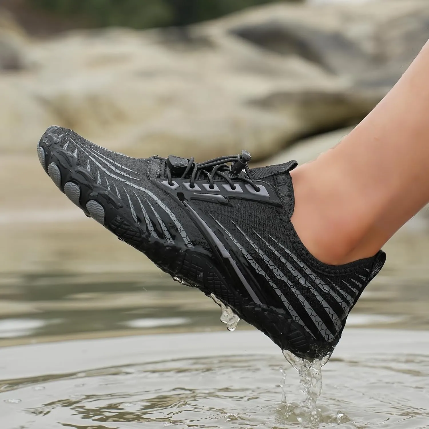 Hike Barefoot Shoes Womens,New Barefoot Footwear, Non-Slip Water Shoes,Breathable & Non-Slip Athletic Footwear,Wide Toe with Hike
