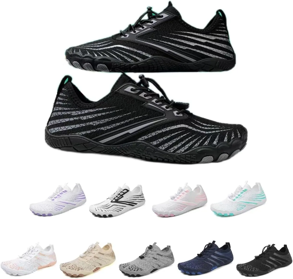 Hike Barefoot Shoes Womens,New Barefoot Footwear, Non-Slip Water Shoes,Breathable & Non-Slip Athletic Footwear,Wide Toe with Hike