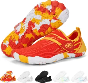 Hike Barefoot Water Shoes for Women Men Footwear, Quick Dry Wide Toe Box Pro Beach Swim Athletic Sports Shoes, Non-Slip Lightweight Aqua Shoe for Pool Hiking Walking Kayaking Diving Surfing