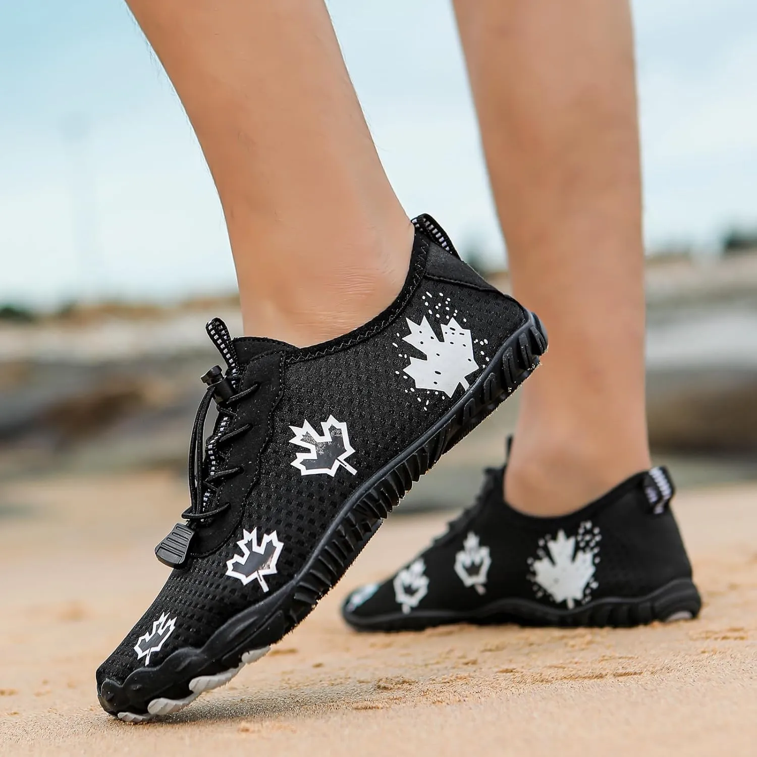 Hiking Barefoot Shoes for Women Men, Wide Toe Box, Beach Pool Aqua Swim Surf Walking Shoe, Healthy and Non-Slip Breathable Water Resistant