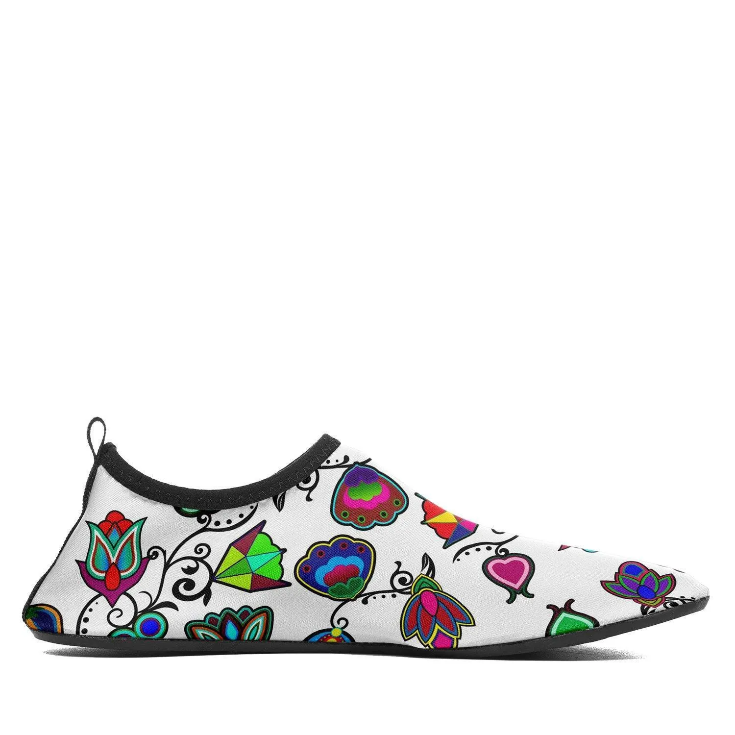 Indigenous Paisley White Kid's Sockamoccs
