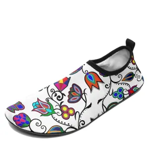 Indigenous Paisley White Kid's Sockamoccs