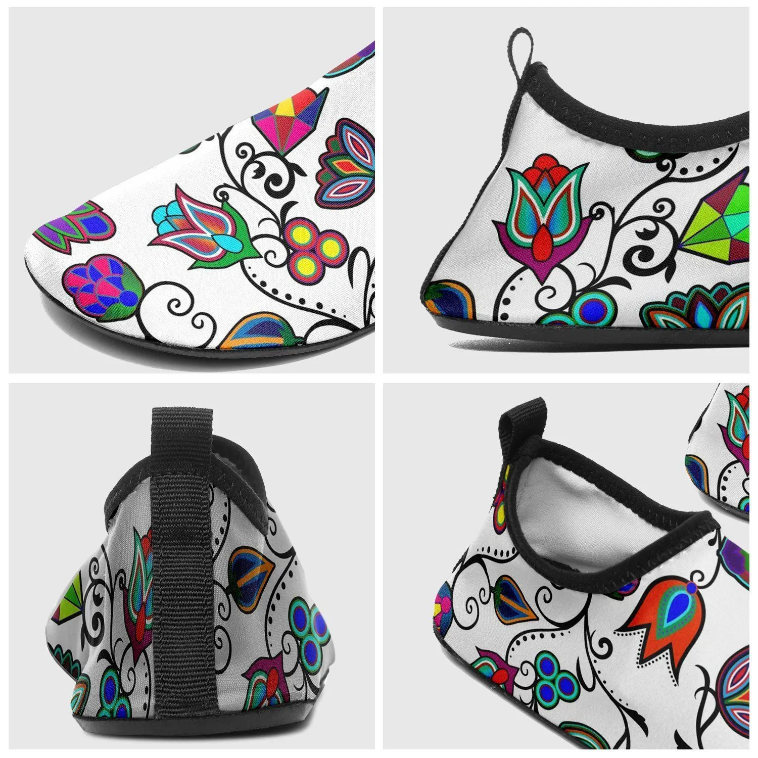 Indigenous Paisley White Kid's Sockamoccs