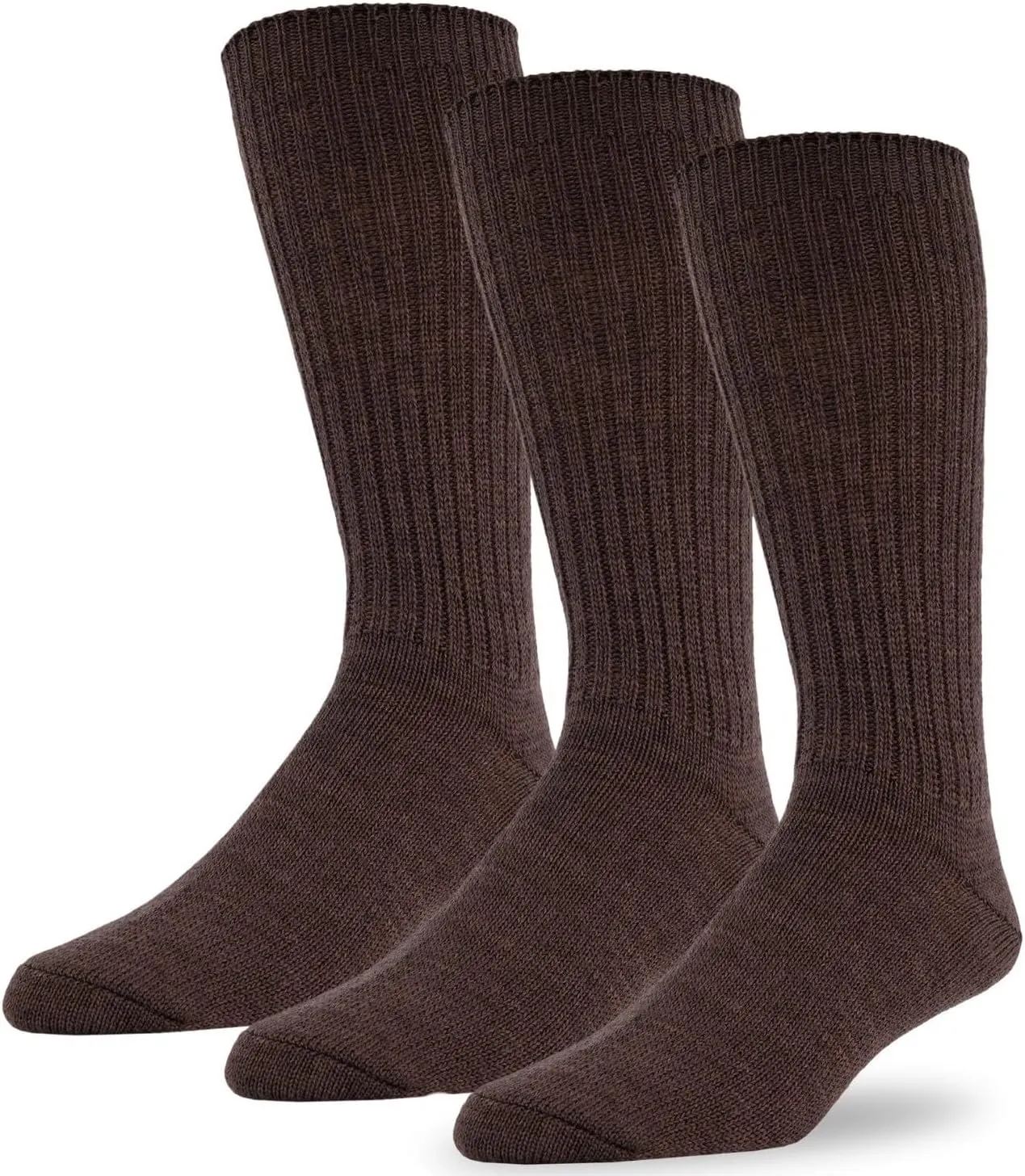 J.B. Field's 96% Merino Wool Weekender Casual Socks, Soft and Itch-free, For Hiking Trekking Running Socks, 3 Pairs