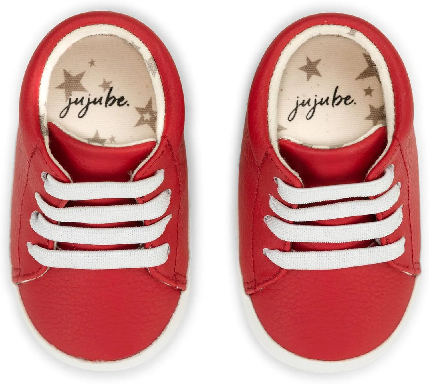 JuJuBe Sneakers for Babies & Infants, Slip On Elastic Lace Sneaker, Machine Washable Stain Resistant Vegan Leather Baby Shoes with Soft Sole, Baby Boy & Baby Girl Shoes