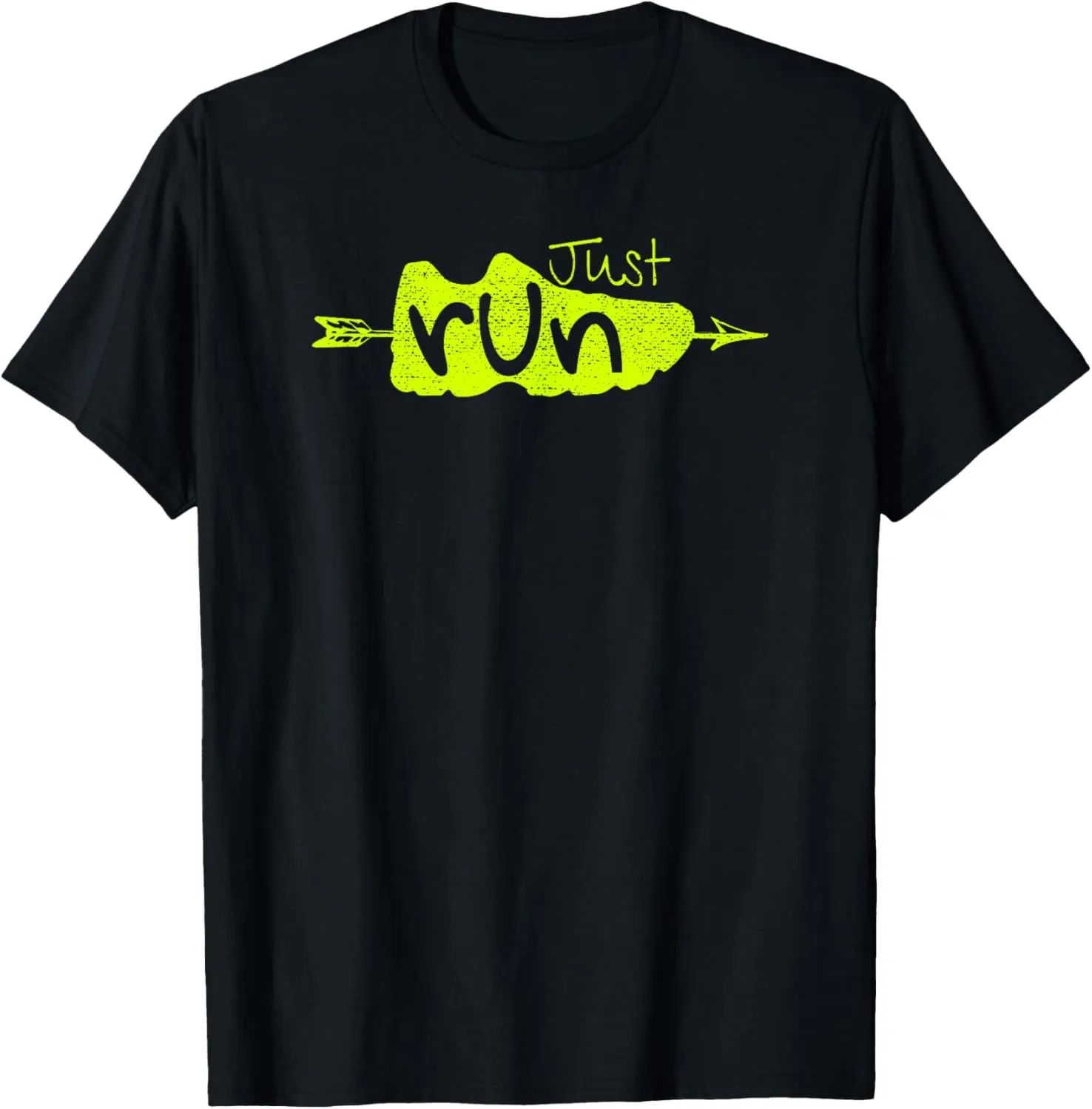 Just Run XC Running Shoe Cross Country Runners Training Gear T-Shirt