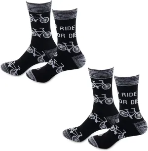 JXGZSO Funny Riding Bikes Crew Socks Racer Adventure Gift for Biker